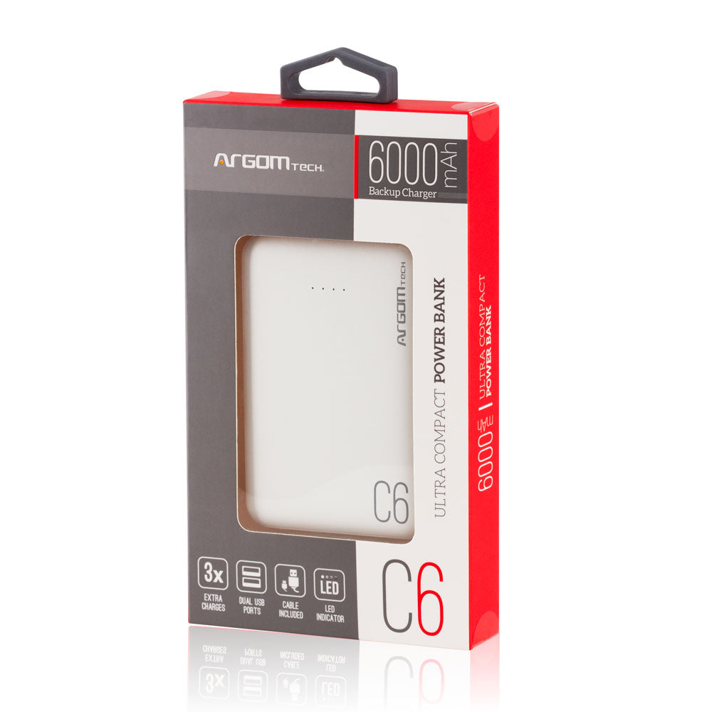 Argom C6 Ultra 6000MAH Power Bank