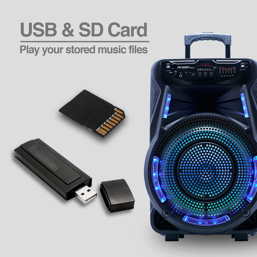 Argom SounBash 90 BT Trolley Speaker with LED lights & Stand
