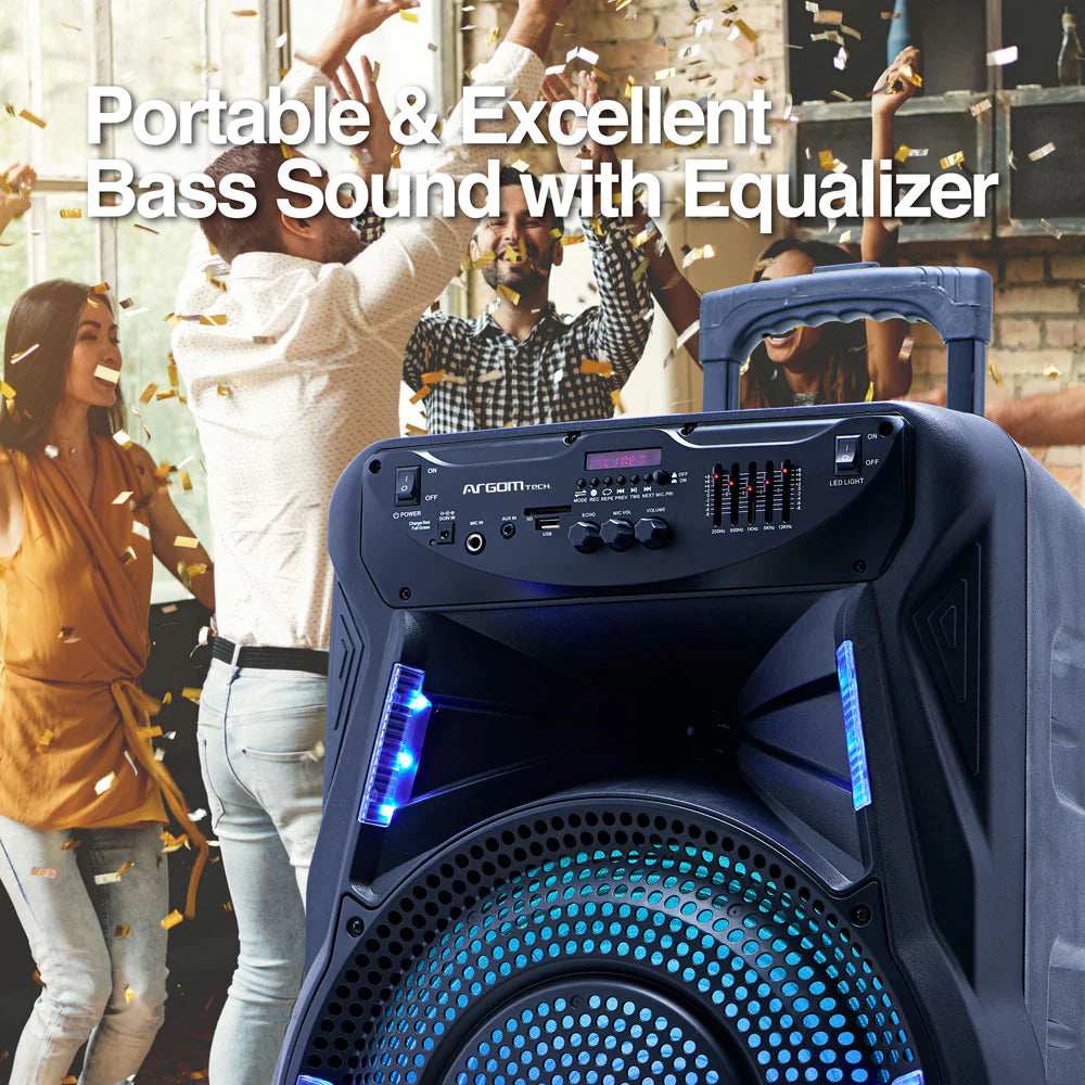 Argom SounBash 90 BT Trolley Speaker with LED lights & Stand
