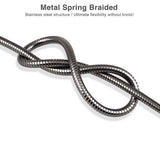 Argom 3ft Metal Spring Braided Micro-USB Cable