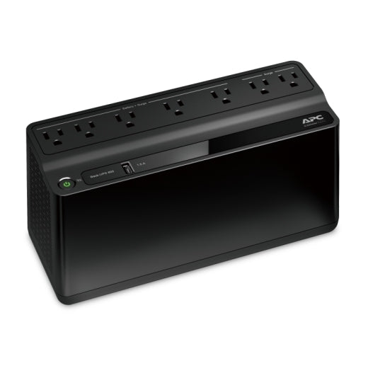 APC Back-UPS BE600M1, 600VA, 120V, 1 USB charging port