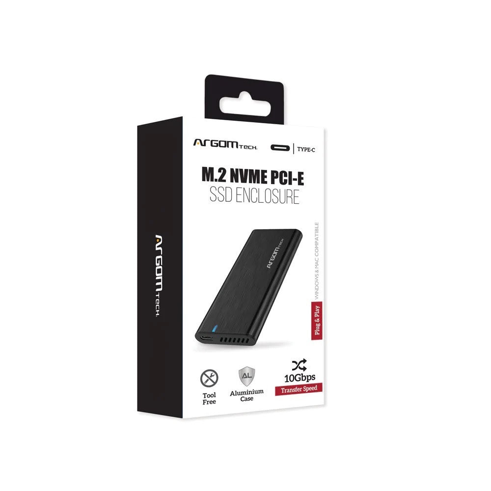 Argom M.2 Nvme PCI- E SSD Enclosure Type C