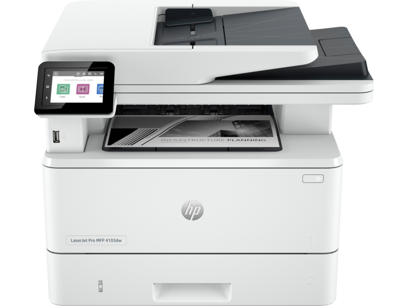 HP Monochrome LaserJet Pro MFP 4103dw Printer