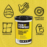 Tub O Towels Heavy-Duty Size Multi-Surface Cleaning Wipes