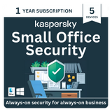 Kaspersky 1 Year Small Office Security Antivirus Software (5-Devices)
