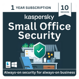Kaspersky 1 Year Small Office Security Antivirus Software (10-Devices)