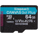 Kingston 64GB Canvas Go! Plus microSD Memory Card