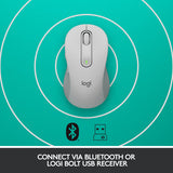 Logitech White Signature M650 Wireless Mouse