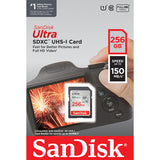 SanDisk 256GB Ultra SDHC UHS-I card and SDXC UHS-I Card