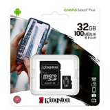Kingston 32GB Canvas Select Plus microSD Memory Card