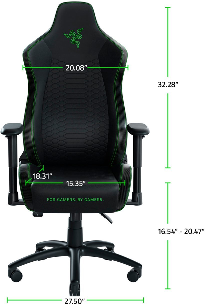 Razer Iskur X Ergonomic Gaming Chair - Black/Green