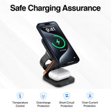 Argom Wireless Fast Charger 3 in 1 Foldable Stand MAGNETIC S4