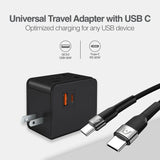 Argom Universal Travel Adapter with PD and USB QC3.0 Ports