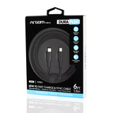 Argom 1.8m/6ft Dura Flex Type-C To type-C 65W Silicone Cable (ARG-CB-0070)