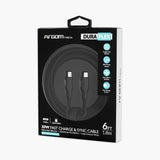 Argom 1.8m/6ft Dura Flex Type-C To Lightning 30W Silicone Cable (ARG-CB-0072)