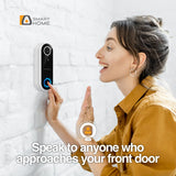 Argom Vision 2 Smart Wi-Fi 1080P FHD Video Doorbell with Chime