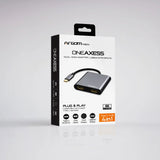 Argom One Axess 4-in-1 Dual HDMI Adapter with USB3.0 & 87W PD Passthrough (ARG-UB-0182)