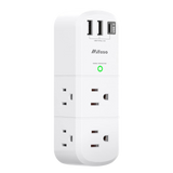 Mifaso 3-Sided Surge Protector with USB & Rotating Plug