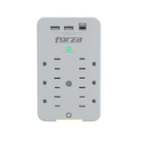 Forza 6 Outlet Wall Tap Surge Protector USB/USB-C Ports, 120V