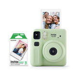 Fujifilm instax Mini SE Instant Camera with Bonus 10 pack Mini Film - Seafoam Green