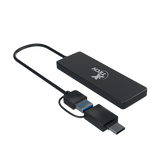 Xtech 4-port USB 3.0 Hub with USB and USB-C Connector