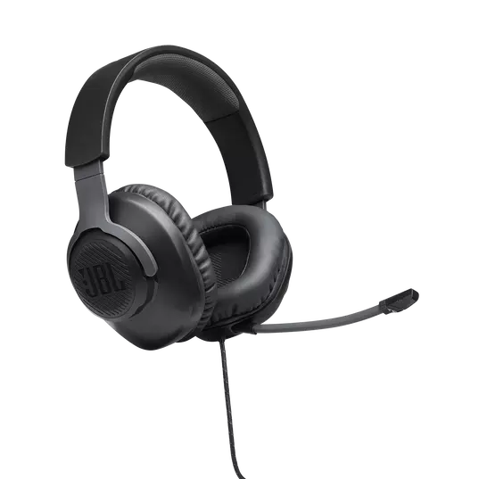 JBL Quantum 100 Wired over ear gaming headset with flip up mic