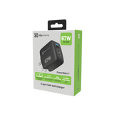 KlipXtreme PowerWall 67 3 Port GaN Wall Charger (KMC-500)