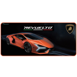 Lambo Picture Revuelto Orange Desk Pad