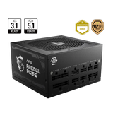 MSI MAG MAG A850GL PCIE5 80+ Gold Fully Modular Compact Gaming 850W Power Supply