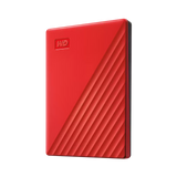 Western Digital 2TB My Passport Portable External Hard Drive (Red)