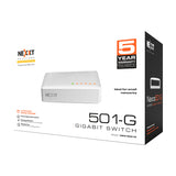 Nexxt Naxos501-G Essential 5-port Gigabit desktop Switch (NSW-N501G)