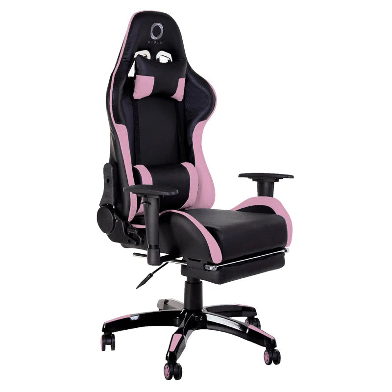 Nibio Destroyer Pink PU Gaming Recliner Chair