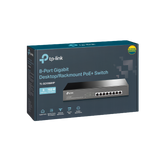 TP-Link 8-Port Gigabit Desktop/Rackmount Switch with 8-Port PoE+ (TL-SG1008MP)