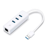 USB USB 3.0 3-Port Hub & Gigabit Ethernet Adapter 2 in 1 USB Adapter (UE330)