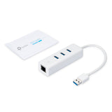 USB USB 3.0 3-Port Hub & Gigabit Ethernet Adapter 2 in 1 USB Adapter (UE330)