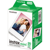 Fujifilm instax Mini Instant Film Twin Pack (White), 20 photos