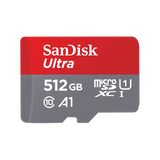 SanDisk Ultra - Flash memory card (microSDXC to SD adapter included) - 512 GB - A1 / UHS Class 1 / Class10 - microSDXC UHS-I