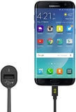 PureGear Car Charger with Micro USB Connector and USB Port