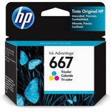 HP 667 Tri-Color Original Ink Advantage Cartridge