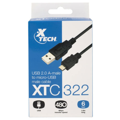 Xtech 6FT Micro USB Cable