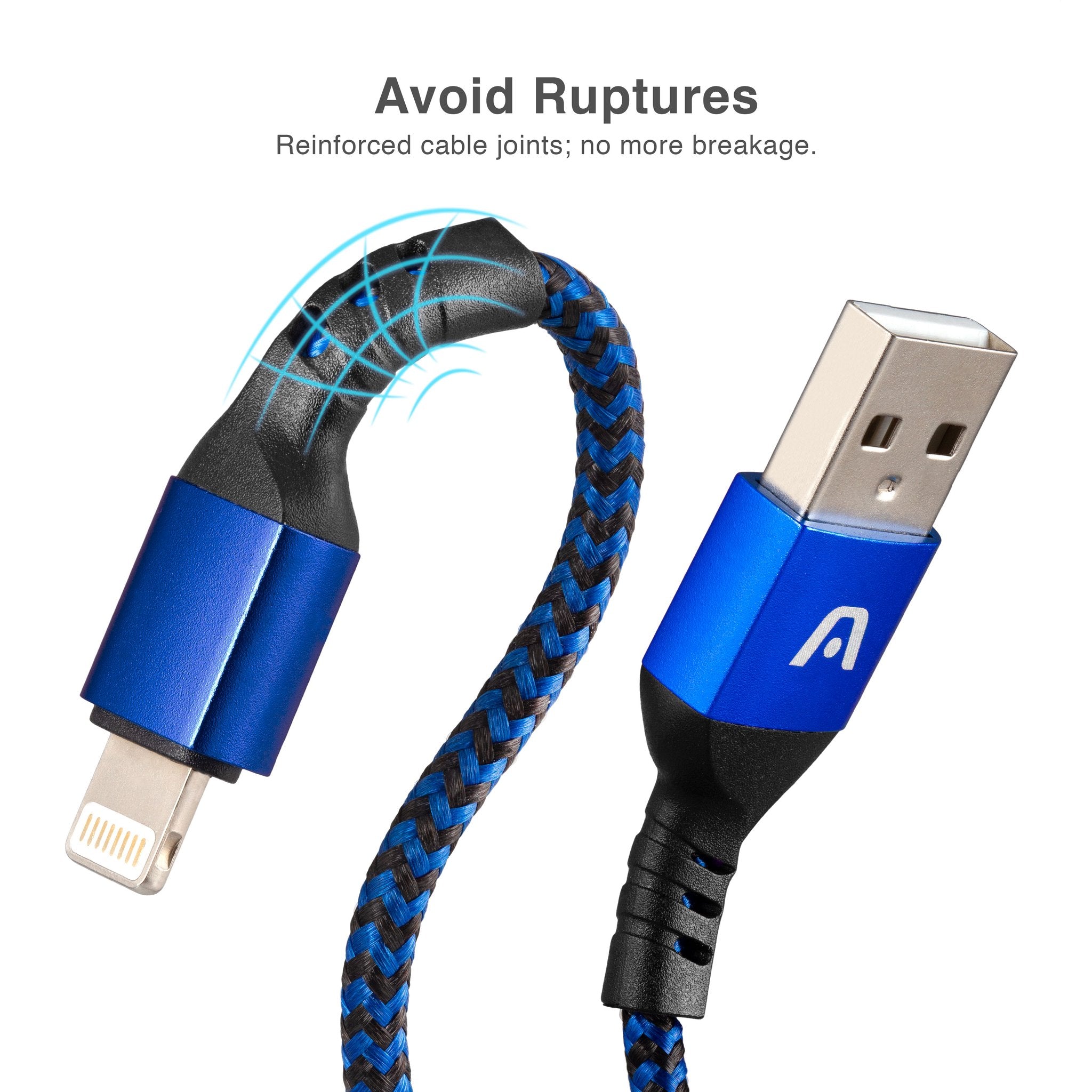 Argom 6ft Dura Form Lightning USB Nylon Braided Cable