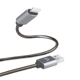 Argom 3ft Dura Spring Lighting USB Metal Braided Cable
