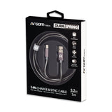 Argom 3FT Type-C to USB 2.0 Metal Braided Cable
