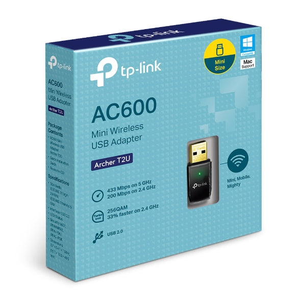 TP-Link Archer T2U AC600 Mini Wireless USB Adapter