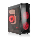 Agiler Gamers ATX Red LED Case