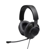 JBL Quantum 100 Wired over-ear gaming headset with flip-up mic