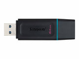 Kingston 64GB DataTraveler 'Exodia' B;ack/Blue Flash Drive