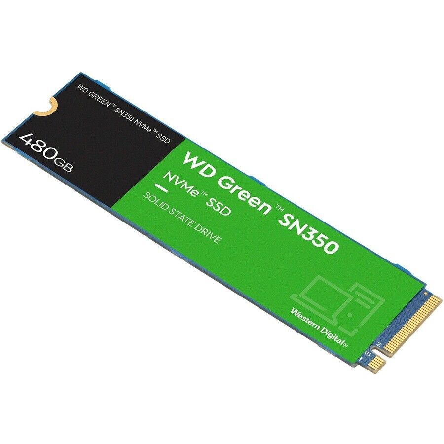 WD Green SN350 480GB NVMe M.2 2280 Internal SSD (WDS480G2G0C)