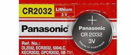 Panasonic CR-2032 Lithium Coin Battery - Pack of 12