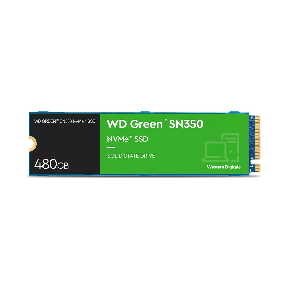 WD Green SN350 480GB NVMe M.2 2280 Internal SSD (WDS480G2G0C)